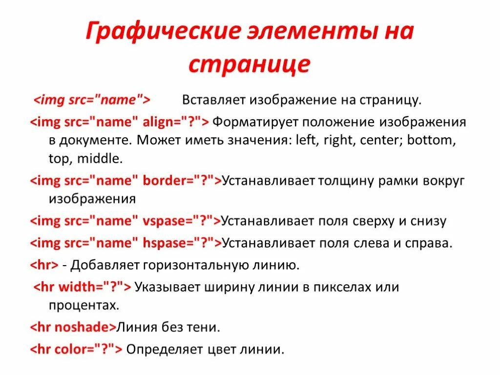 Изменение html код. Как в html задается положение рисунка. Положение изображения CSS. Графические элементы веб страниц. Графические элементы html.