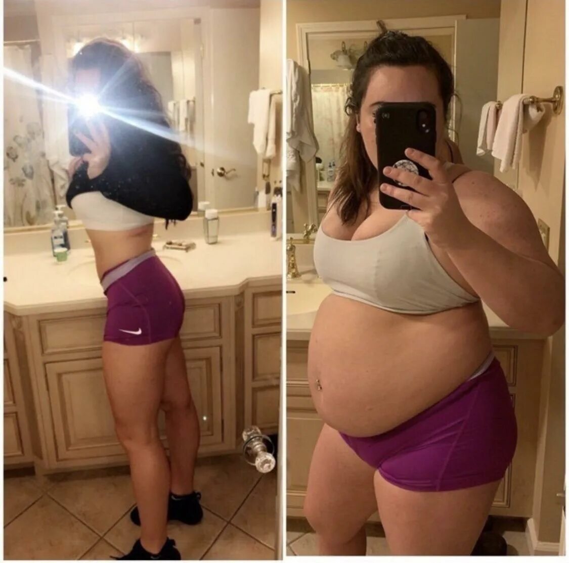 Feedee weight gain progress