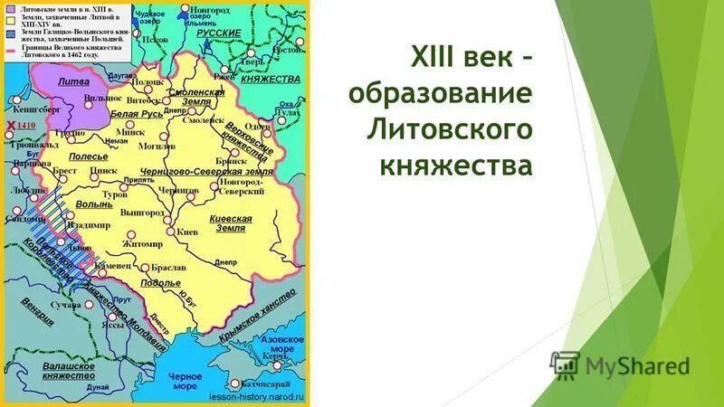 Литовское государство и русь 6 класс презентация