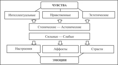 Виды чувств нравственные интеллектуальные эстетические
