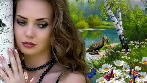 Я целую тебя среди берез