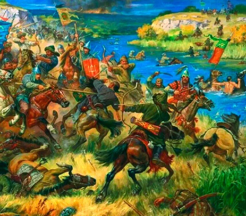 1378 Битва на реке Воже. 11 Августа 1378 года битва на реке Воже. Русская рать на крыльях ветра