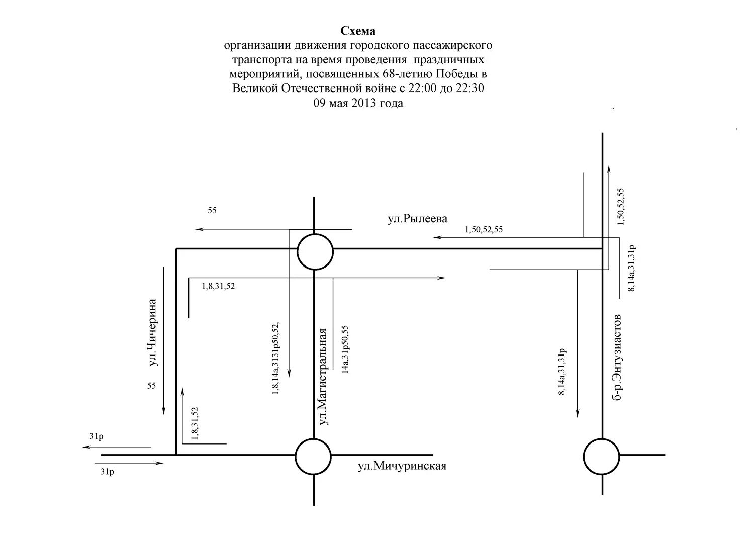 Схема движения общественного транспорта 9 мая в Тамбове. Схема движения пассажиров. Схема движения автобуса 9. Схема расстановки автобусов.