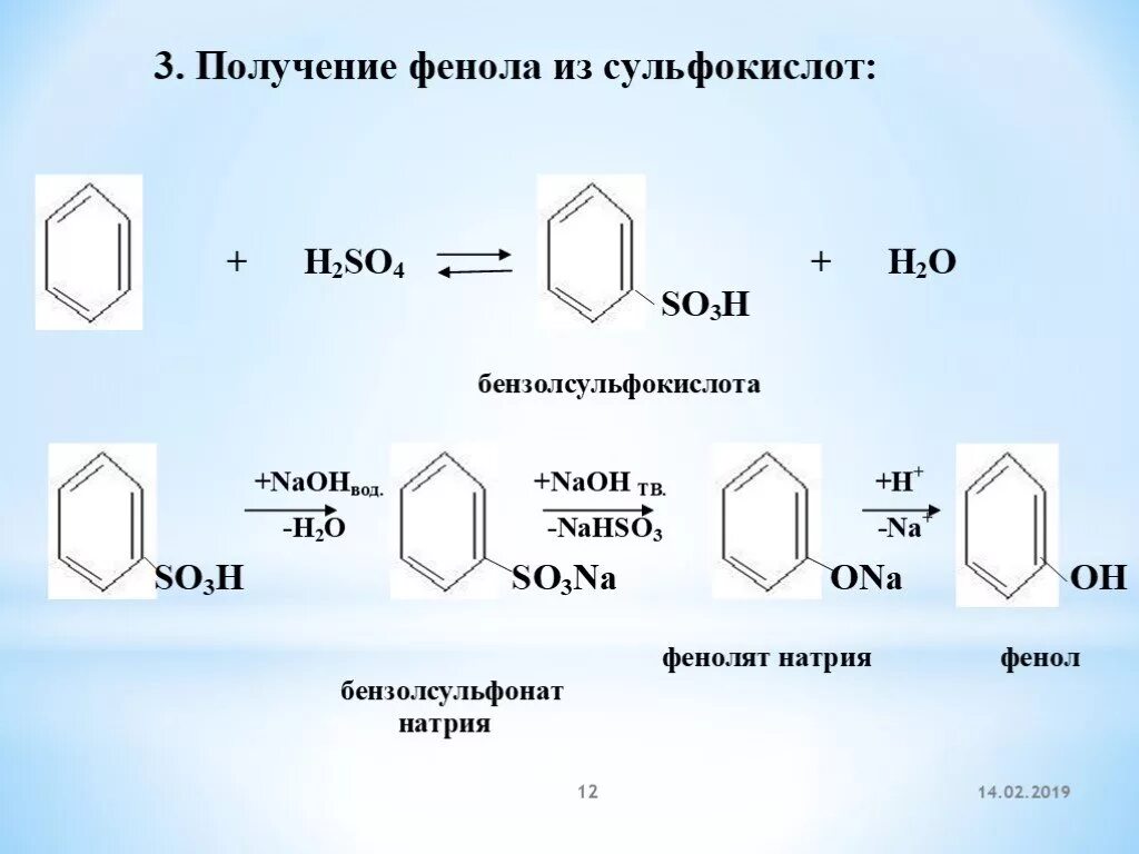 Реакция бензола с гидроксидом натрия. Из бензолсульфокислота фенол. Бензолсульфонат натрия в фенол. Фенол nanh2. Реакция получения бензолсульфокислоты.