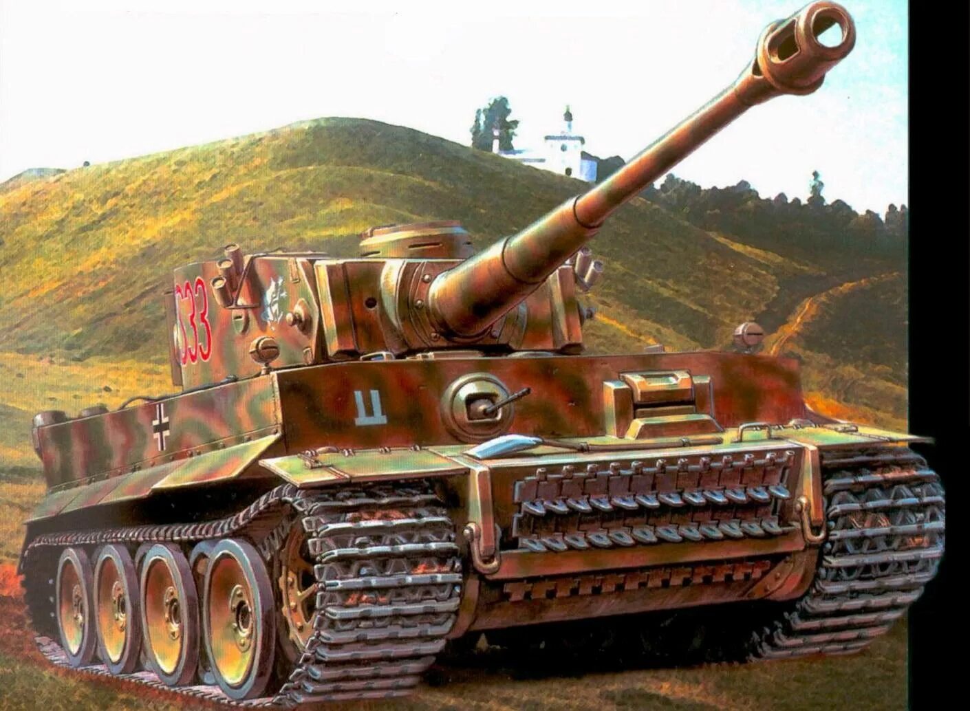 H1, «тигр». Танк pz kpfw 6. Panzerkampfwagen vi ausf. H1, «тигр». Tiger 1 2.