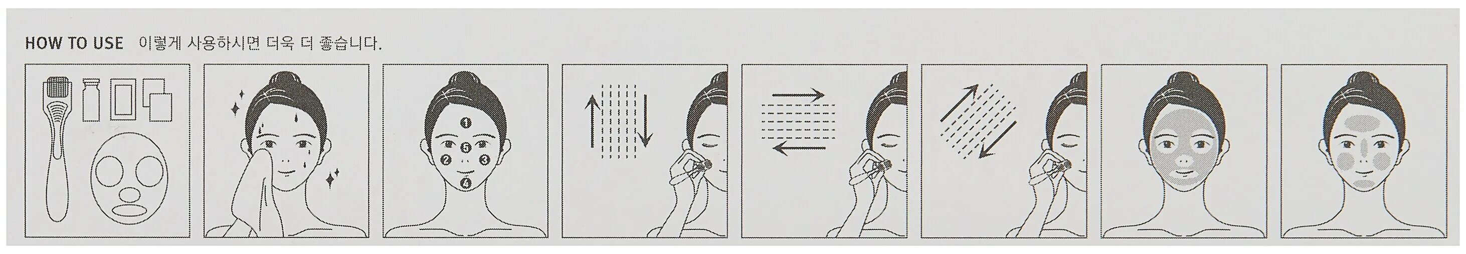 линии для мезороллера лица