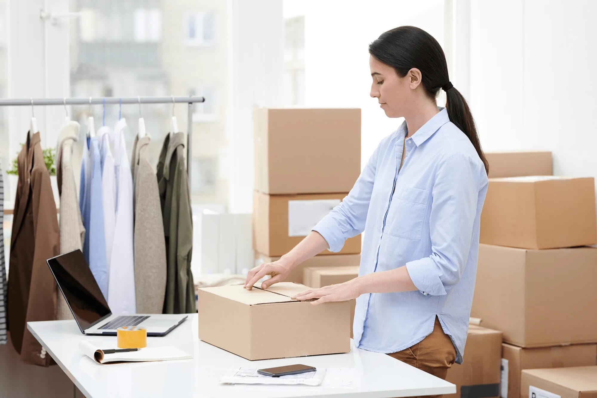 Packing order. High quality girl with Box no clothes.