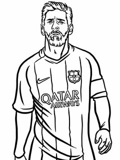 Messi para colorear