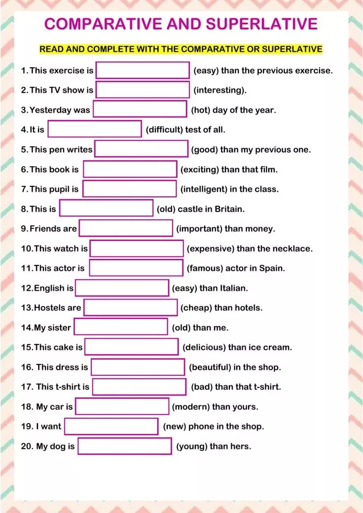 Comparatives and superlatives упражнения. Comparative Superlative adjactives упр. Comparatives and Superlatives задания. Comparative and Superlative adjectives упражнения. Comparatives упражнения.