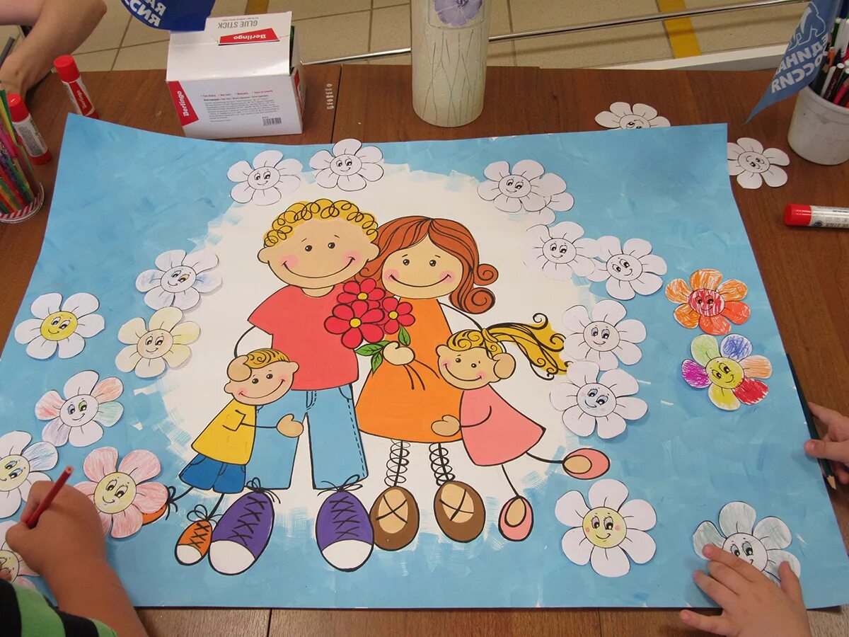 поделки ко дню семьи. объемная аппликация. подделка на день семьи любви и верности. поделки ко дню семьи любви и верности в детском саду. мастер класс ко дню семьи.