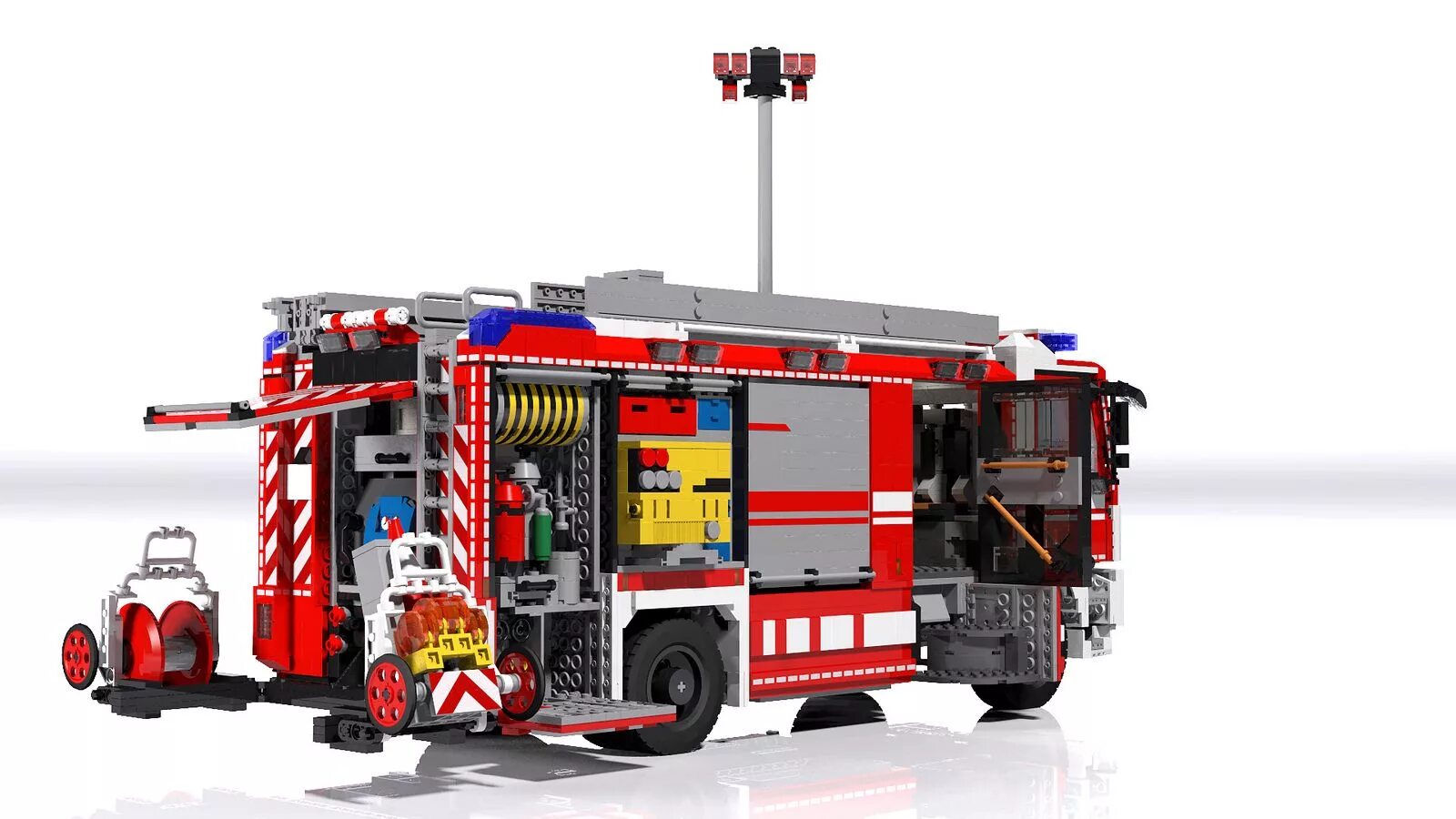 Пожарная машина Rosenbauer игрушка.