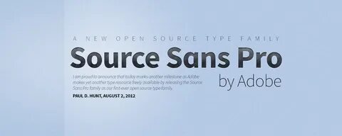 Font family source sans pro