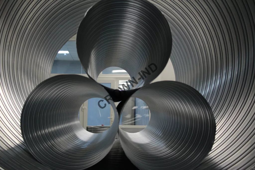 Трубный винт. Труба витая 3м d-110. Ходовой винт с трапецеидальной резьбой 26х5. Резьбовое соединение. Труба витая d100.