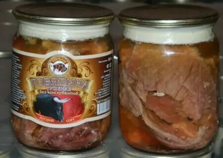 Консервы в стеклянных банках