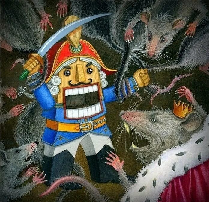 Смысл сказки щелкунчик и мышиный король. Щелкунчик и мышиный король. семиголовый мышиный король. щелкунчик иллюстрации к сказке гофмана. крыса мышильда гофман.