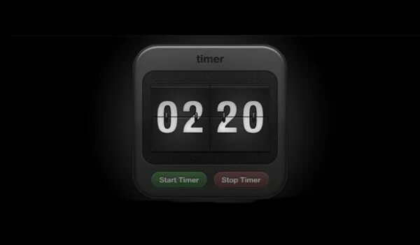Black timer