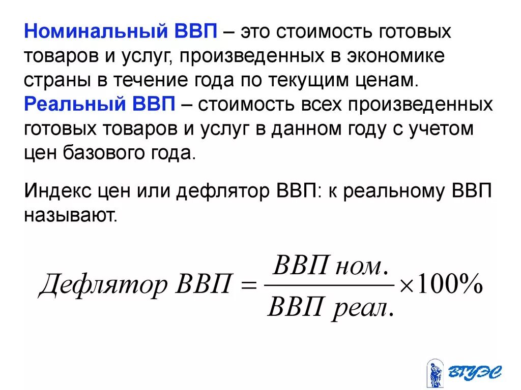 Номинальная величина ввп