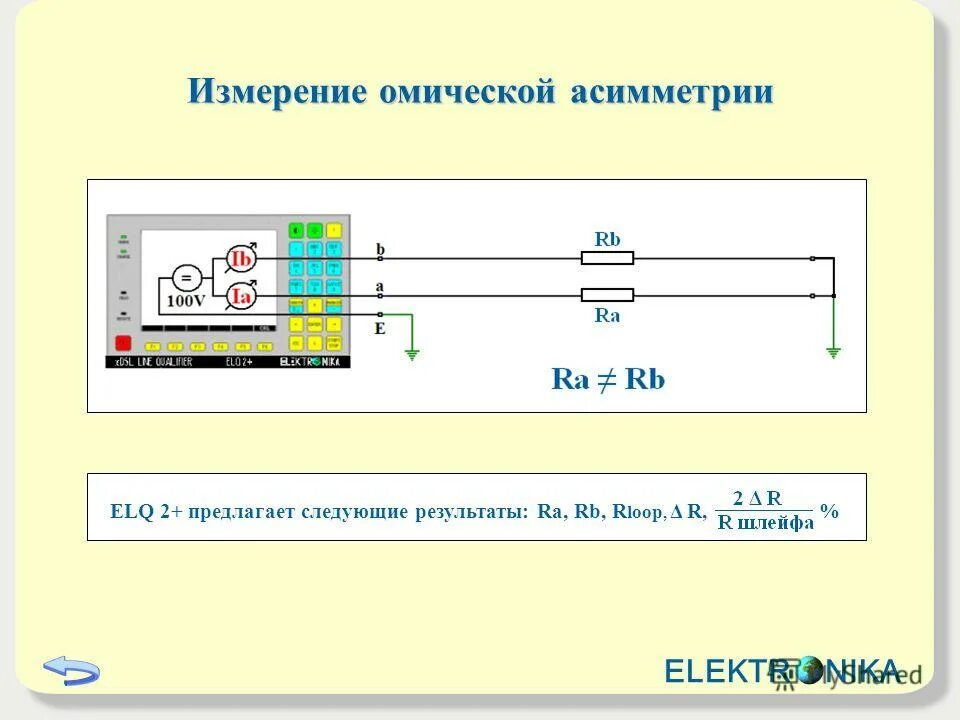 R изм. Схема измерения сопротивления омической асимметрии. Измерение асимметрии кабеля. Измерение омической асимметрии схема измерения. Измерение омической асимметрии пары кабеля связи.