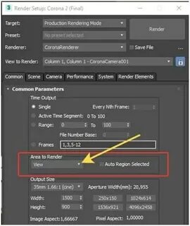 Rendering setup