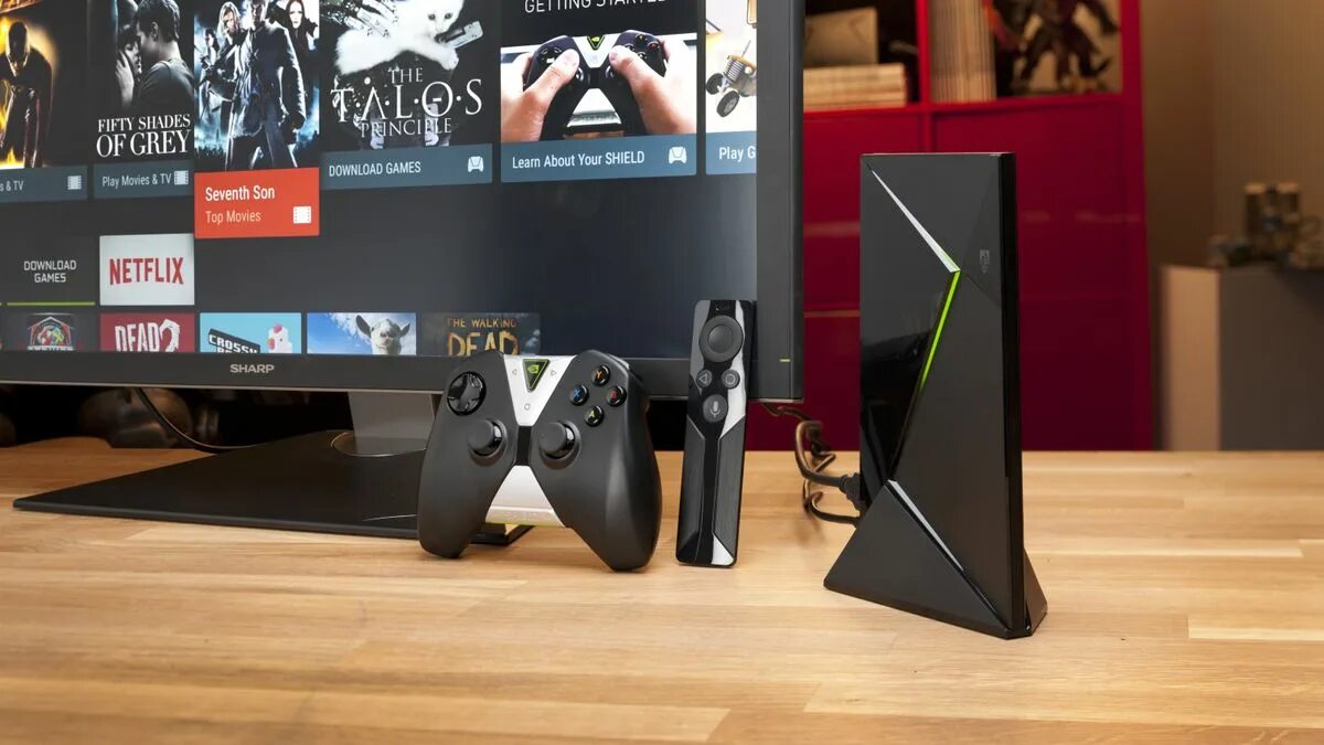 Игровая приставка NVIDIA Shield TV Pro. NVIDIA Shield TV 2017.