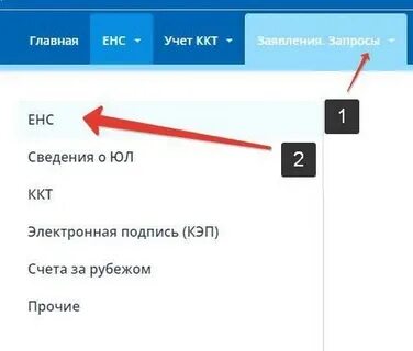 Подать уведомление енс