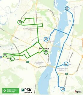 Маршруты транспорта воронежа
