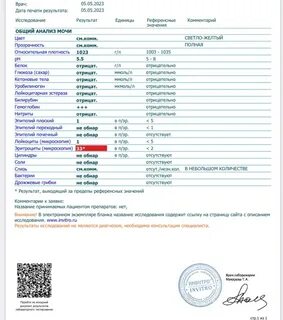 5 анализов