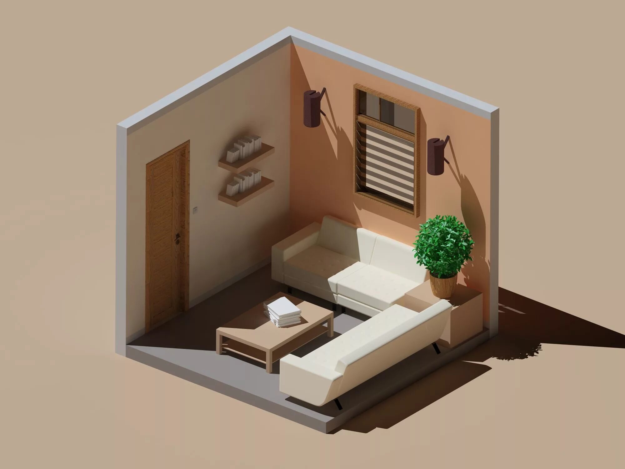 Мебель интерьер 3д Interior Design https:/// House paint interior, Interior