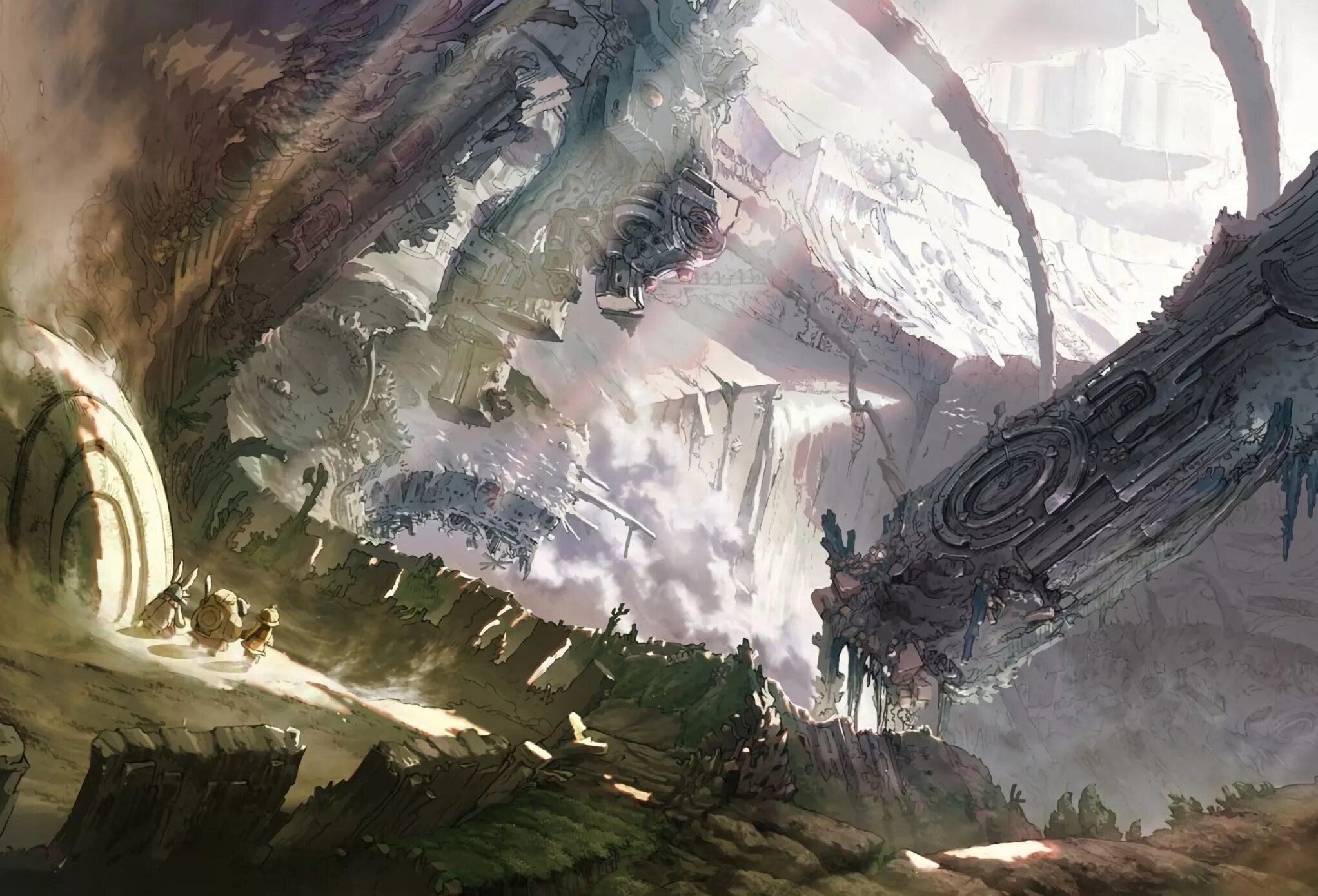 Рико made in abyss. Наначи рег и рико. Made in abyss аниме 2 сезон. Made in abyss (созданный в бездне) 2017. Созданный в бездне аниме рико.