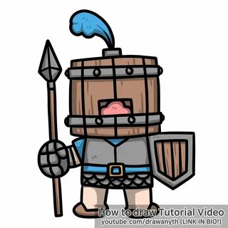 How to draw ROYAL RECRUIT from clash royale.