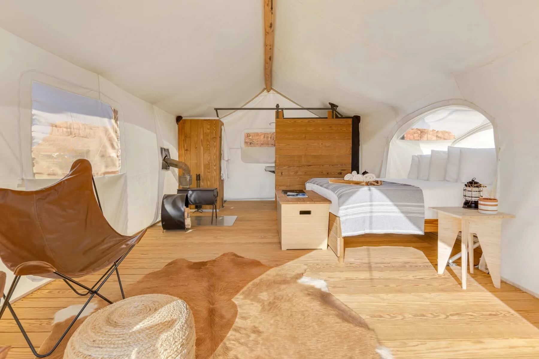 Under canvas