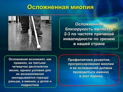 Прогрессирует близорукость