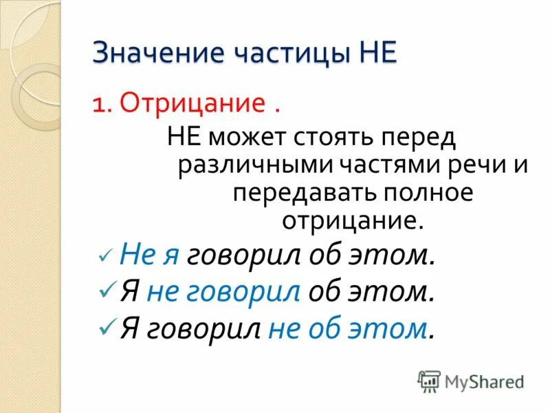 Отрицательные частицы правило. Отрицательные частицы в русском языке. Значение частиц не и ни. Правописание частиц не и ни. Частицы не и ни 7 класс.