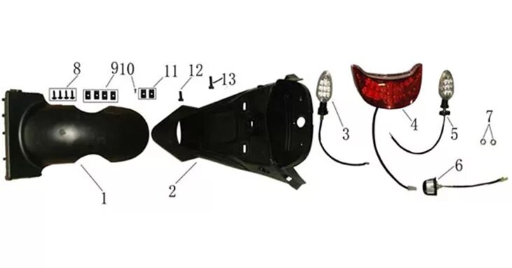 Racer rc50qt 9c. Racer rc50qt-9v. racer rc50qt-9v corvus. rc50qt lupus задний фонарь. запчасти на скутер racer rc50qt-9c.