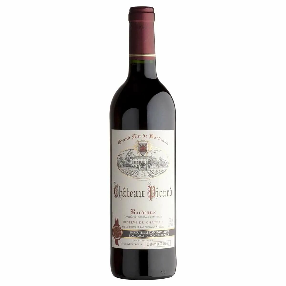 Вино Шато Пикар. Вино Chateau Gobert Bordeaux AOC 0.75 Л. Вино Шато Пикар бордо АОС красное. Вино Шато бордо красное сухое. Вино красное сухое купить в спб