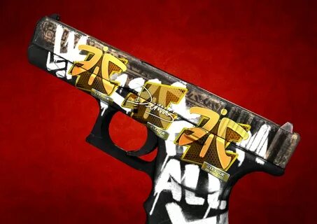 Glock 18 gold toof