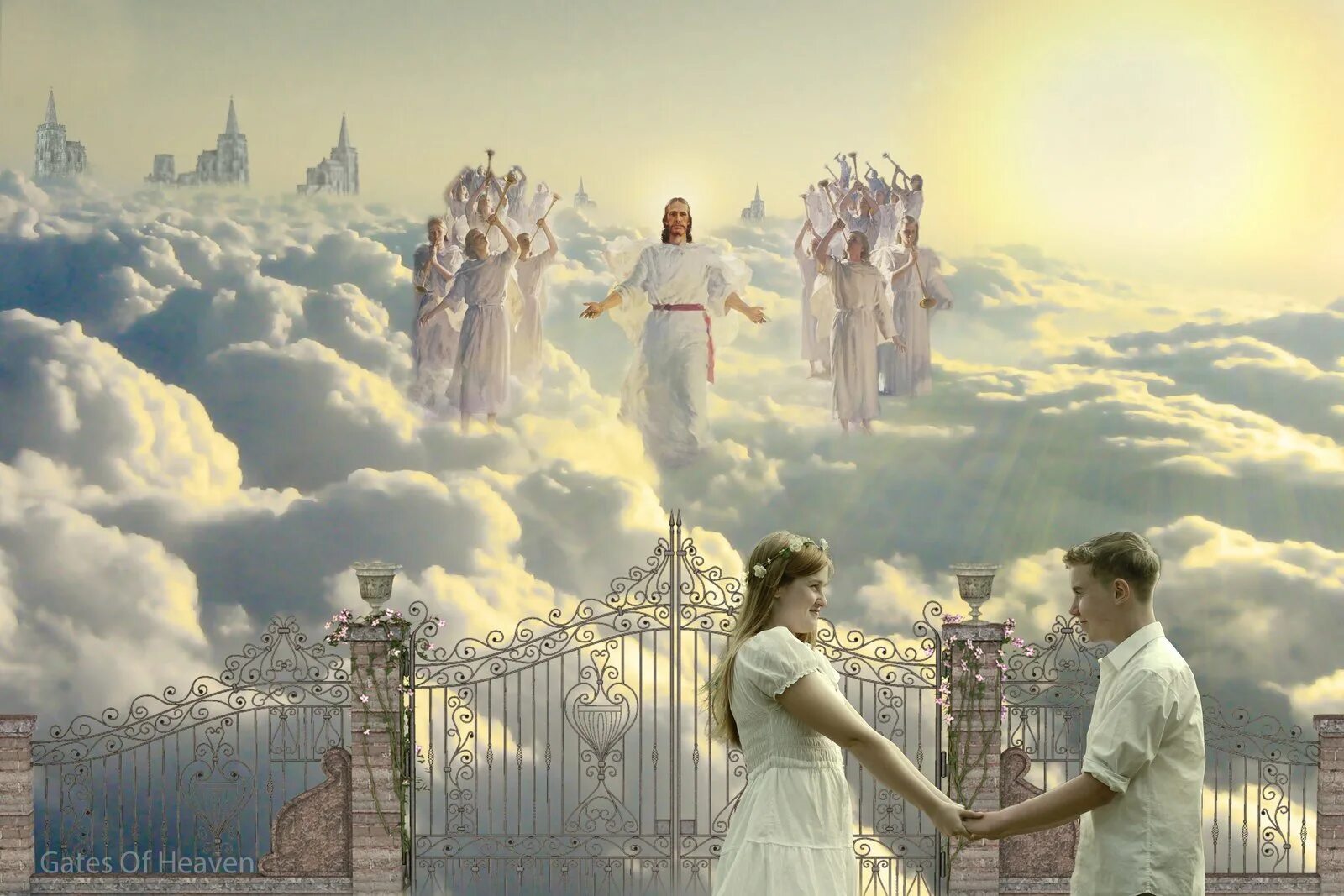 Песня ворота открой. Ворота в рай. Рай на небесах. Небесные ангелы. Небесные ворота.