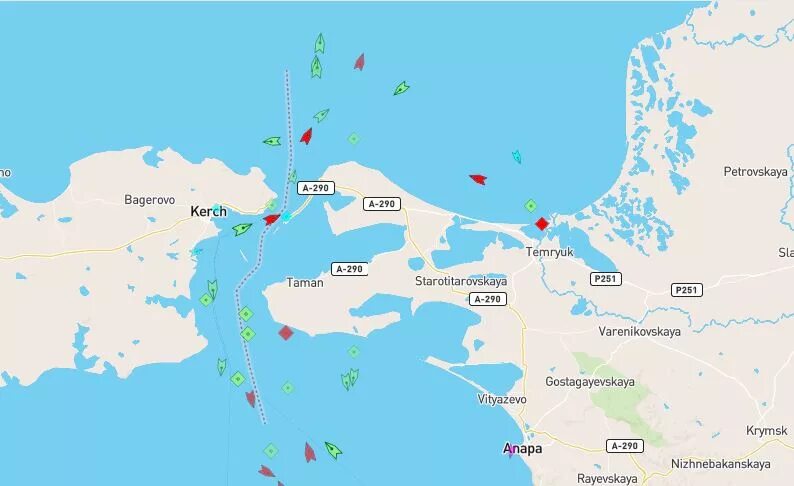 Найти судно на карте в реальном времени