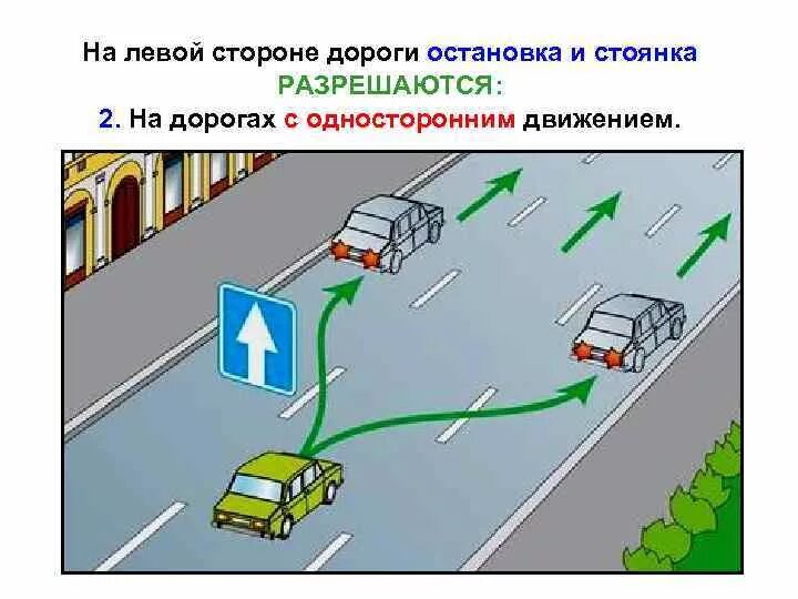 Можно по левой стороне