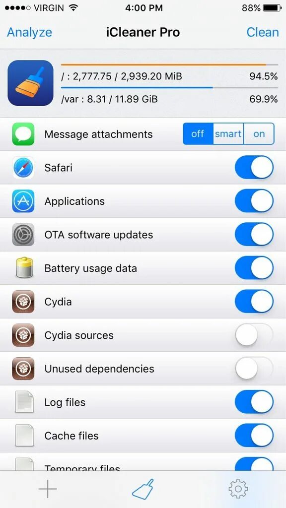 Message attachment. Твик для статус бара IOS 14.