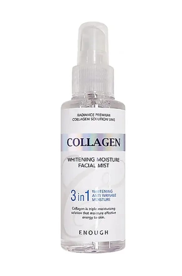 Мист коллаген. Спрей для лица с коллагеном 3 в1 Collagen 3i Mist 100 мл. Увлажняющий мист для лица. Enough Collagen Moisture Essential Mist. Enough мист для лица увлажняющий коллагеновый - Collagen Moisture Essential Mist, 100мл.