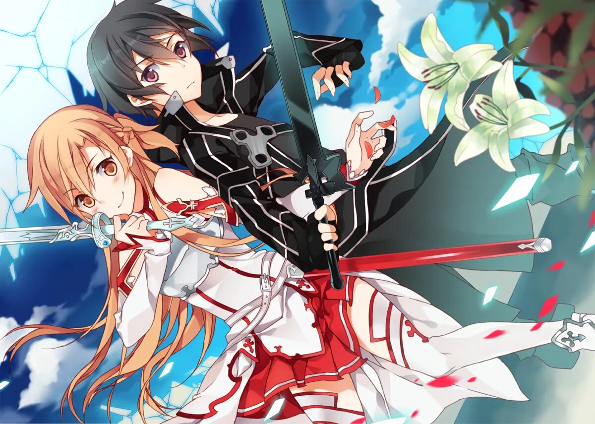 Sword art 1. Киригая и асуна. мастер меча / sword master.