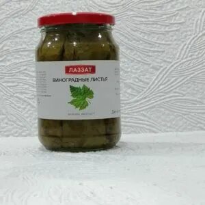 Виноградные листья в банке без рассола