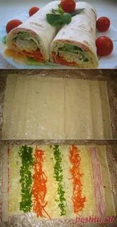 Рулет из лаваша какие начинки можно
