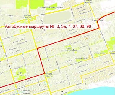 Маршрут городского транспорта ростов