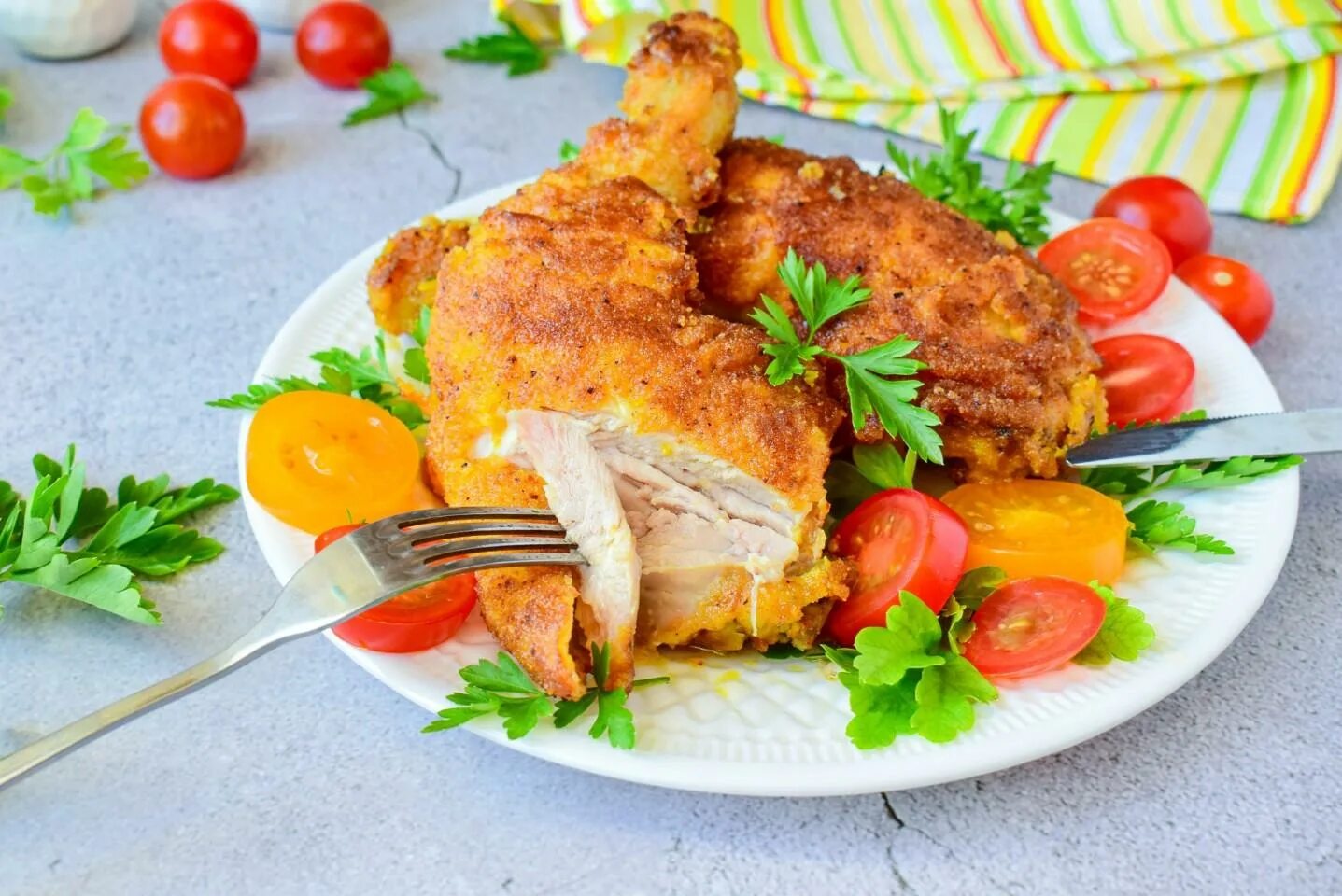 Жарить вареную курицу