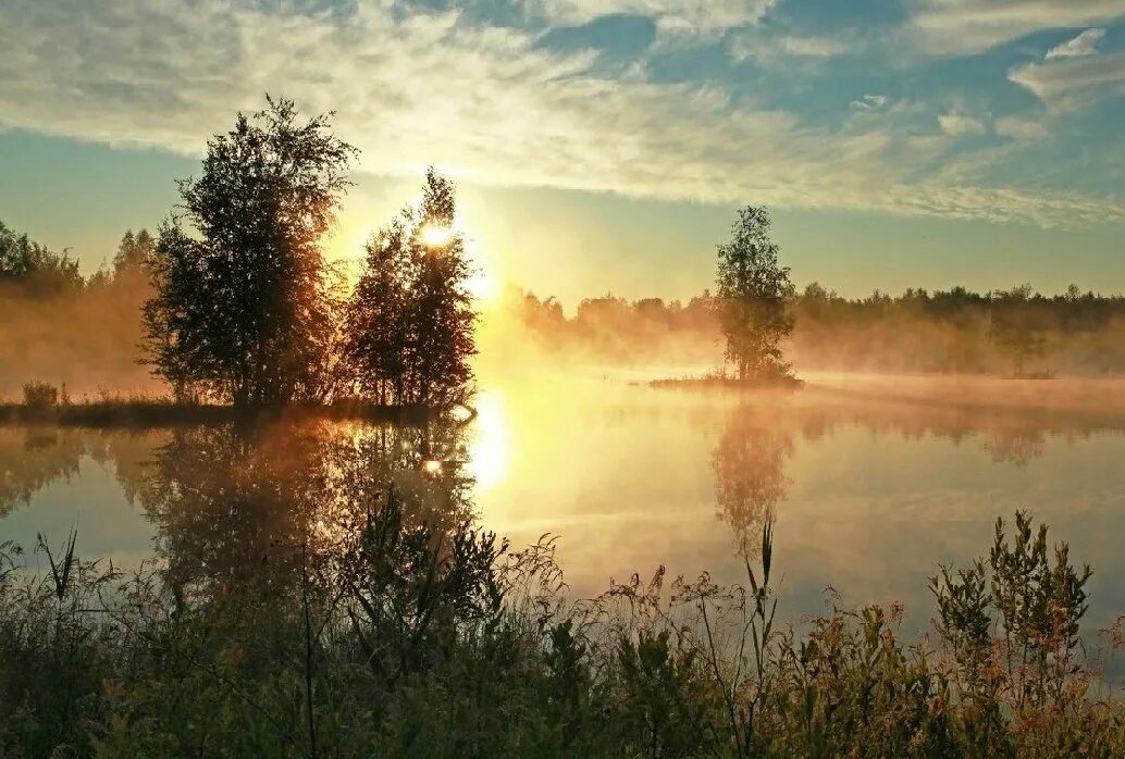 Красивая заря. Пейзаж вечер. Утренняя заря. Пейзаж рассвет. Утренний рассвет.