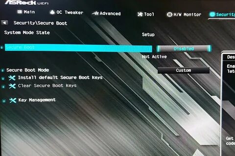 Setup boot mode