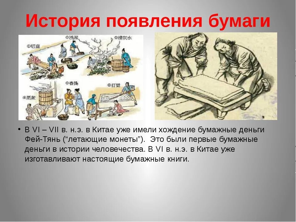 Возникновение и развитие производства. История бумаги и книги. История возникновения бумаги. История развития бумажного производства. История создания книги.